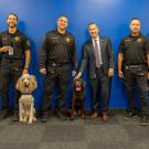 Probation officers and their support K9s